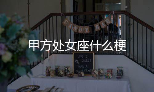 座什么梗处女甲方