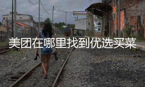 到优在哪选买美团里找菜