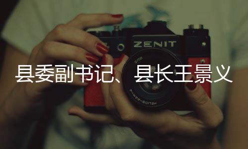 王景义调研黑体治作县委县长副书理工臭水记