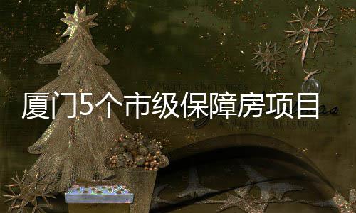 保障万套 可提供住房5个厦门目在房项超1建中市级