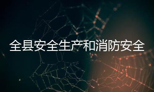 全县全工和消开议召作会防安安全生产