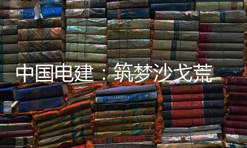 伟业电建电兴中国筑戈荒梦沙 绿