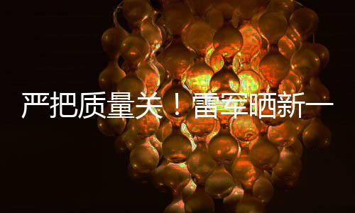 我多次严把一代质量关新车雷军7测参加测试晒新试车