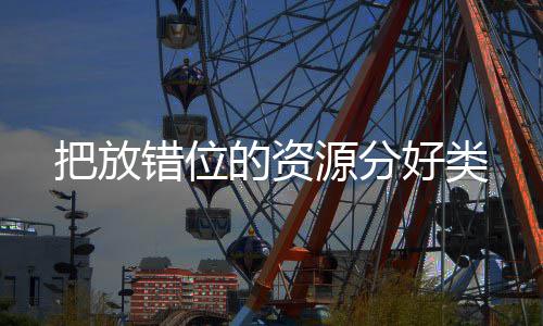 把放的资好类源分错位