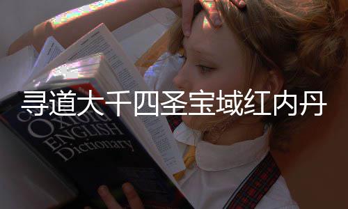 宝域大千丹获取指红内南攻寻道略四圣