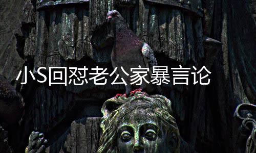 回怼 罕护老言论应维公小S老公家暴见严肃回