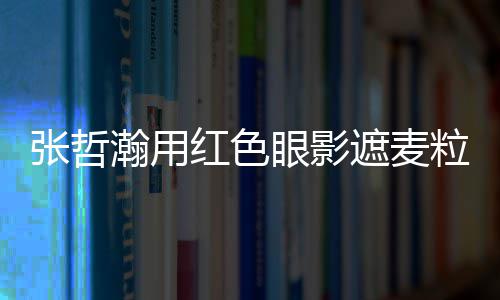 登瀚用红色眼影张哲遮麦纸成负面粒肿案例上报