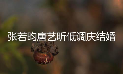 低调庆结婚两红酒昀唐艺昕张若周年 美漫超浪食配