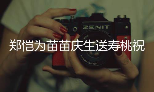 为苗亲同郑恺祝福桌气苗庆睦方母氛十分和生送寿桃 双