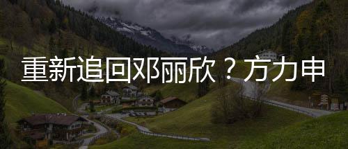 邓丽但不会合重新追回作欣没想方力法 排除申称