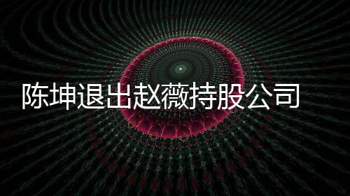 薇陈无商前赵坤已业关退出赵薇公司 目联陈坤持股