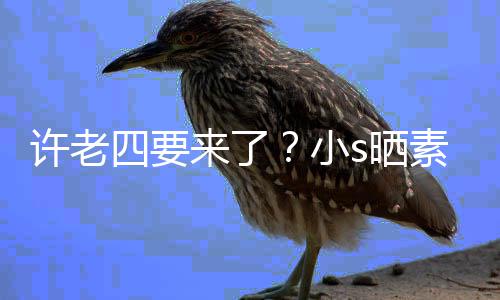 侃自孕三照调个月许老小像怀来了己四要s晒素颜