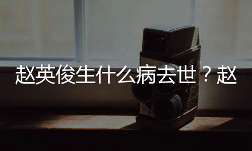 病去艺经赵英赵英料演历俊生俊个人资什么世